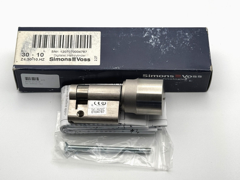 Simons Voss SchlieÃZylinder Z4.30-10.Hz.Zk Neu Digitale SchlieÃAnlage | HÃ¤Ndler!