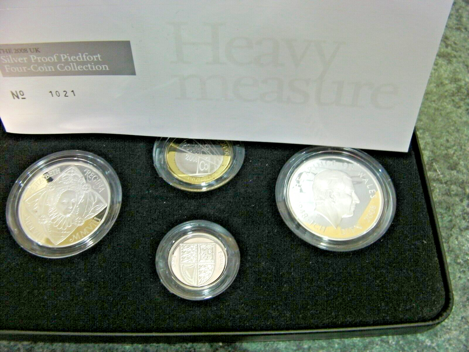 THE2008UK SilverProof Piedfort Four-Coin