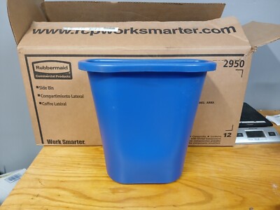 12-Rubbermaid 2950 Wastebasket Recycling Side Bin - 4.755 quart capacity - 