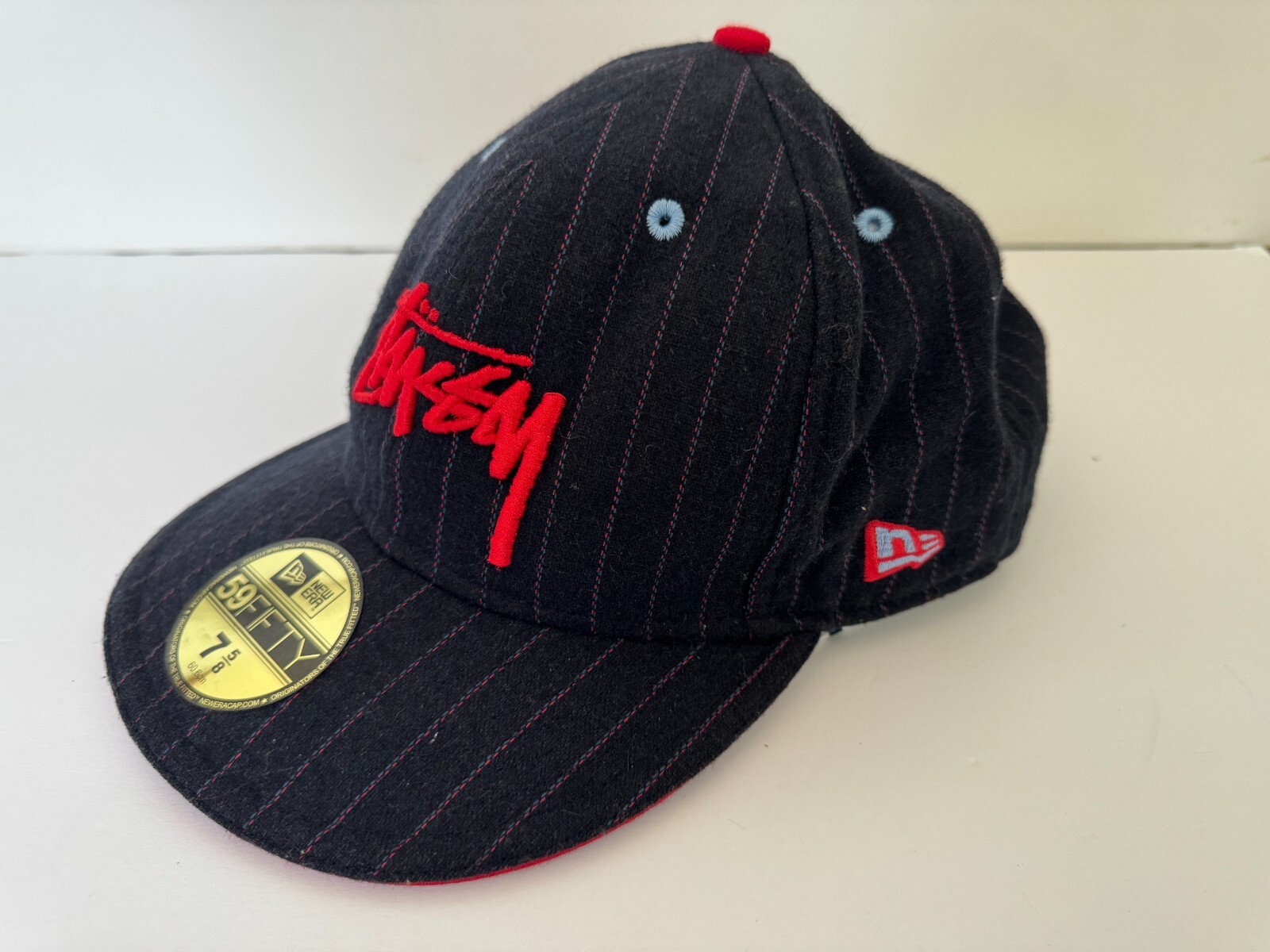 Stussy x New Era 59 Fifty Cap Hats Wool / Polyester Stripe