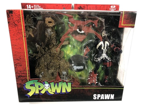 MCFARLANE SPAWN UNIVERSE DELUXE SPAWN & THRONE 7” FIGURE BOX