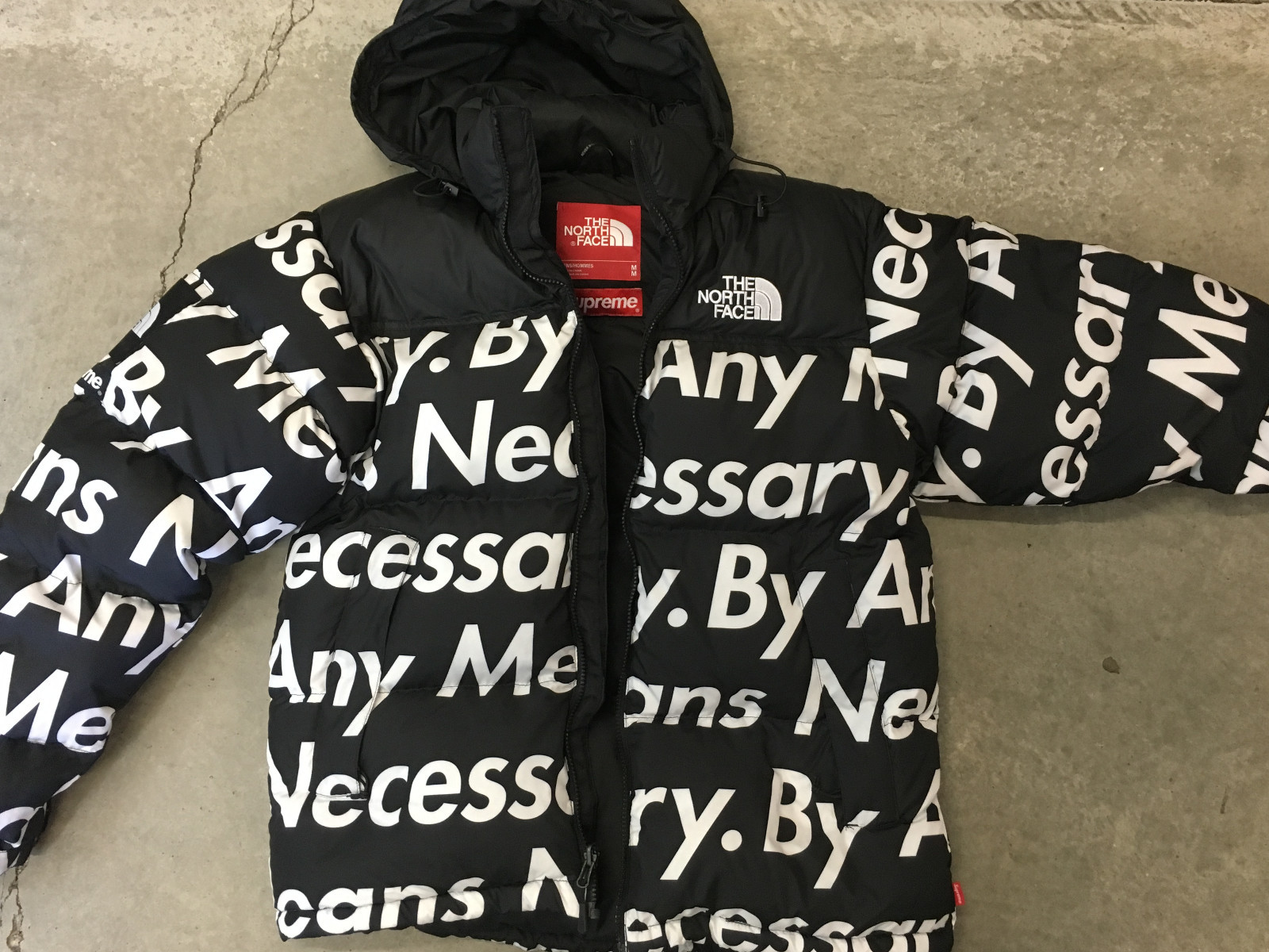 north face supreme jacket by any means necessary