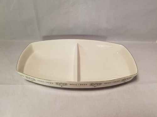 Franciscan Heritage Split Divided Serving Dish Vegetables Vintage USA