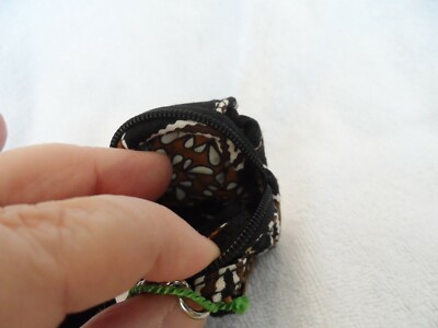 Vera bradley mini charming backpack key chain fob in Caffe Latte