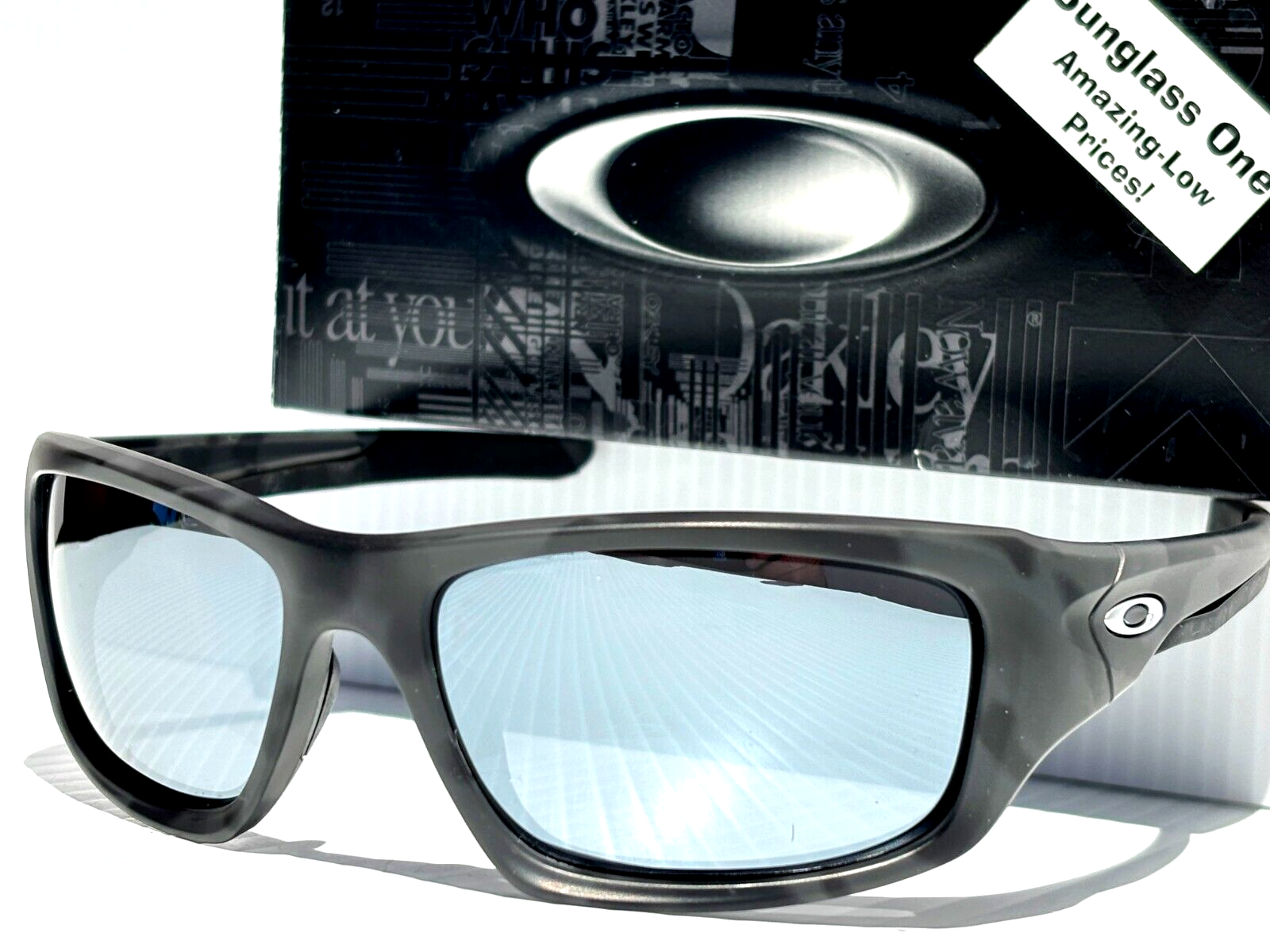 【onx3様】OAKLEY VALVE camouflage Oakley VALVE Matte Black Camo POLARIZED Galaxy Blue 2 lens