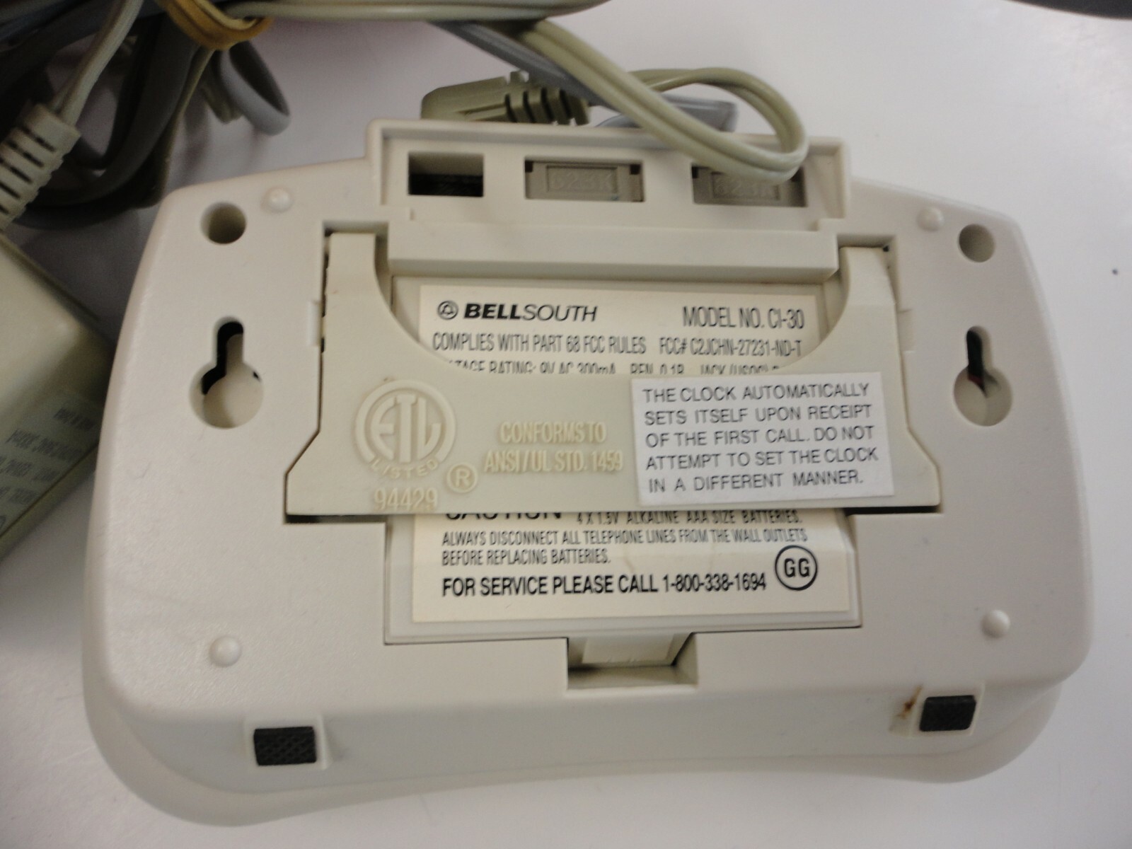 Bellsouth Phone Caller ID CI-30 Name & Number