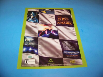 Video Game Ad Vintage 2002 Quantum Redshift