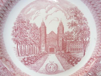 Vintage Wedgwood Plate * The Chapel Bates College