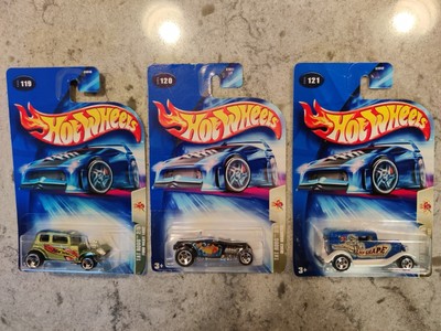 Lot/3 2003 Hot Wheels Tat Rods #2 Ford Vicky 1932 #3 Deuce Roadster #4 Ford 1932