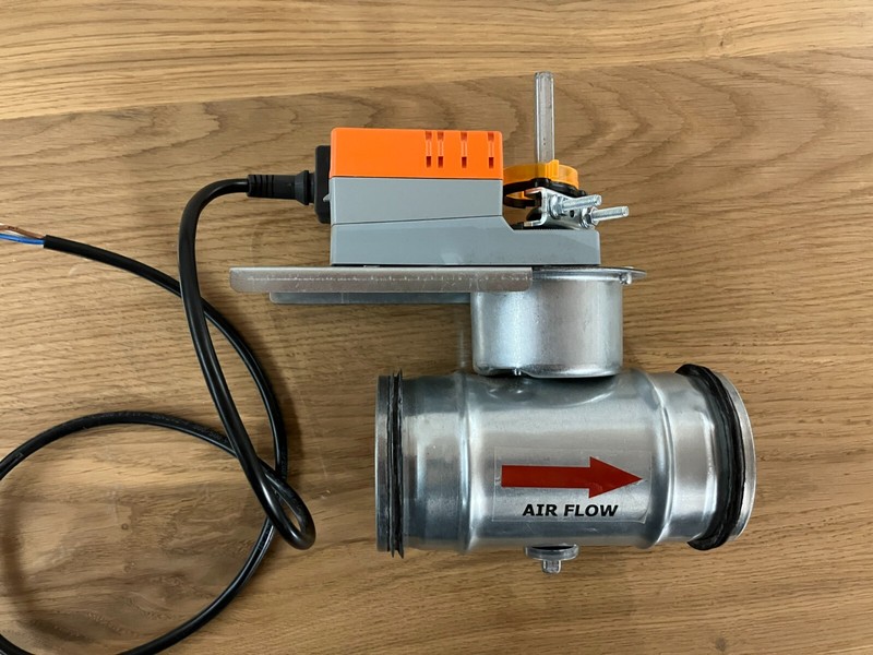 Absperrklappe LÃ¼Ftung, Nw80, Mit Motor 230v