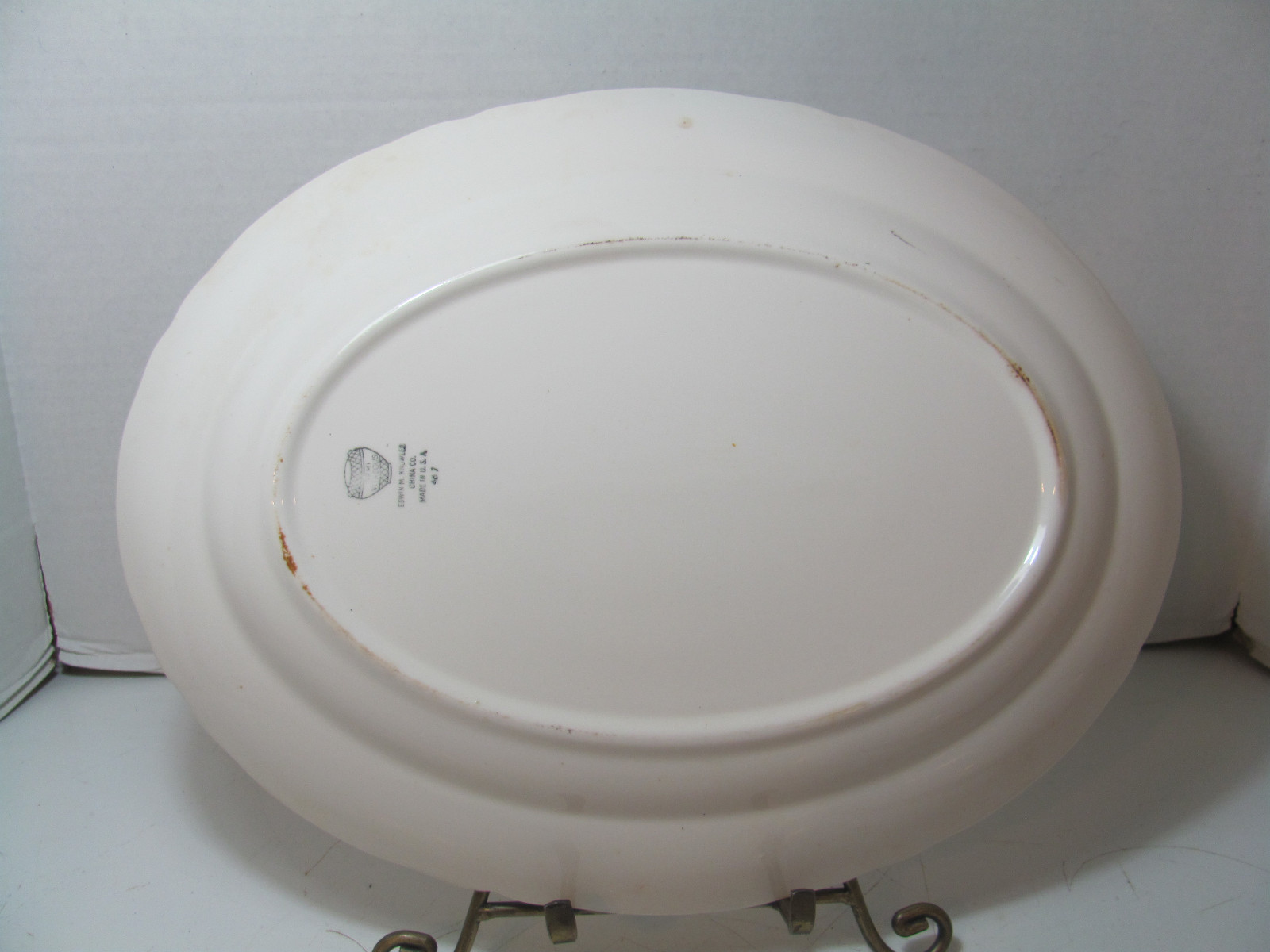 VINTAGE EDWIN KNOWLES 15 INCH SERVING PLATTER KNO10