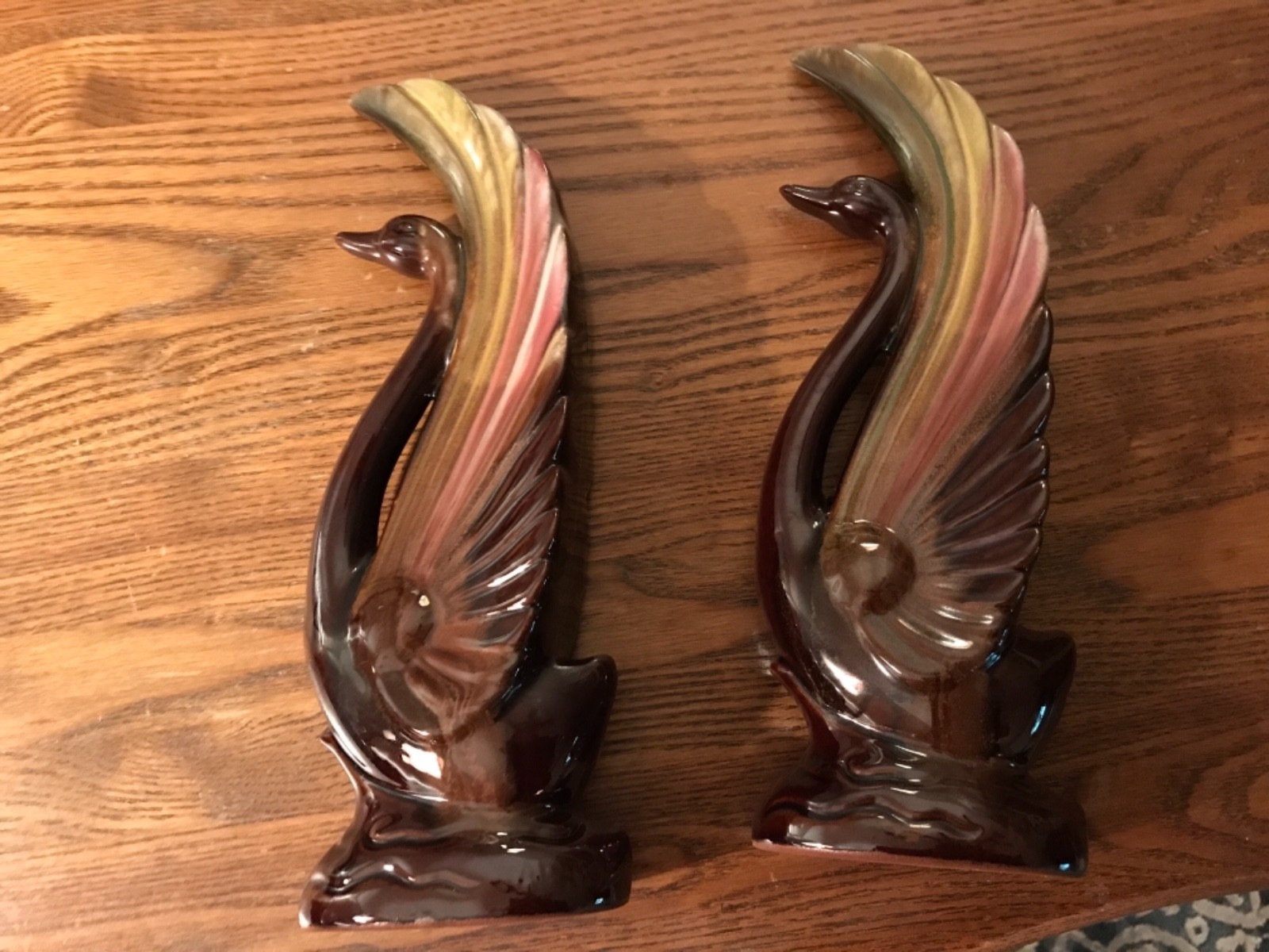 Phoenix, Brown glazed POTTERY BROWN BIRDs