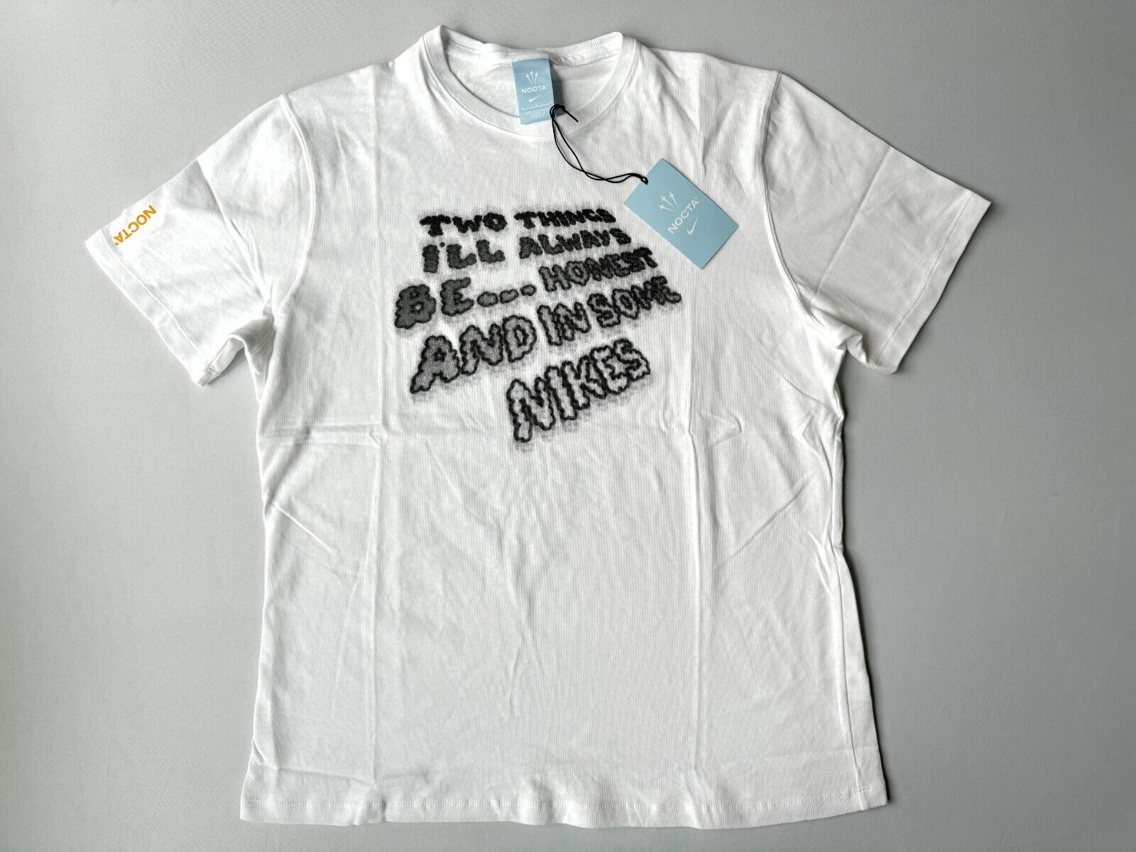Nike x Nocta Mens Be Honest T Shirt NWT White Sz L Short Nike x Nocta Mens Be Honest T Shirt NWT White Sz L Short