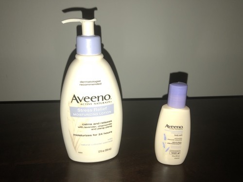 Aveeno Stess Relief Lotion With Mini Body Wash