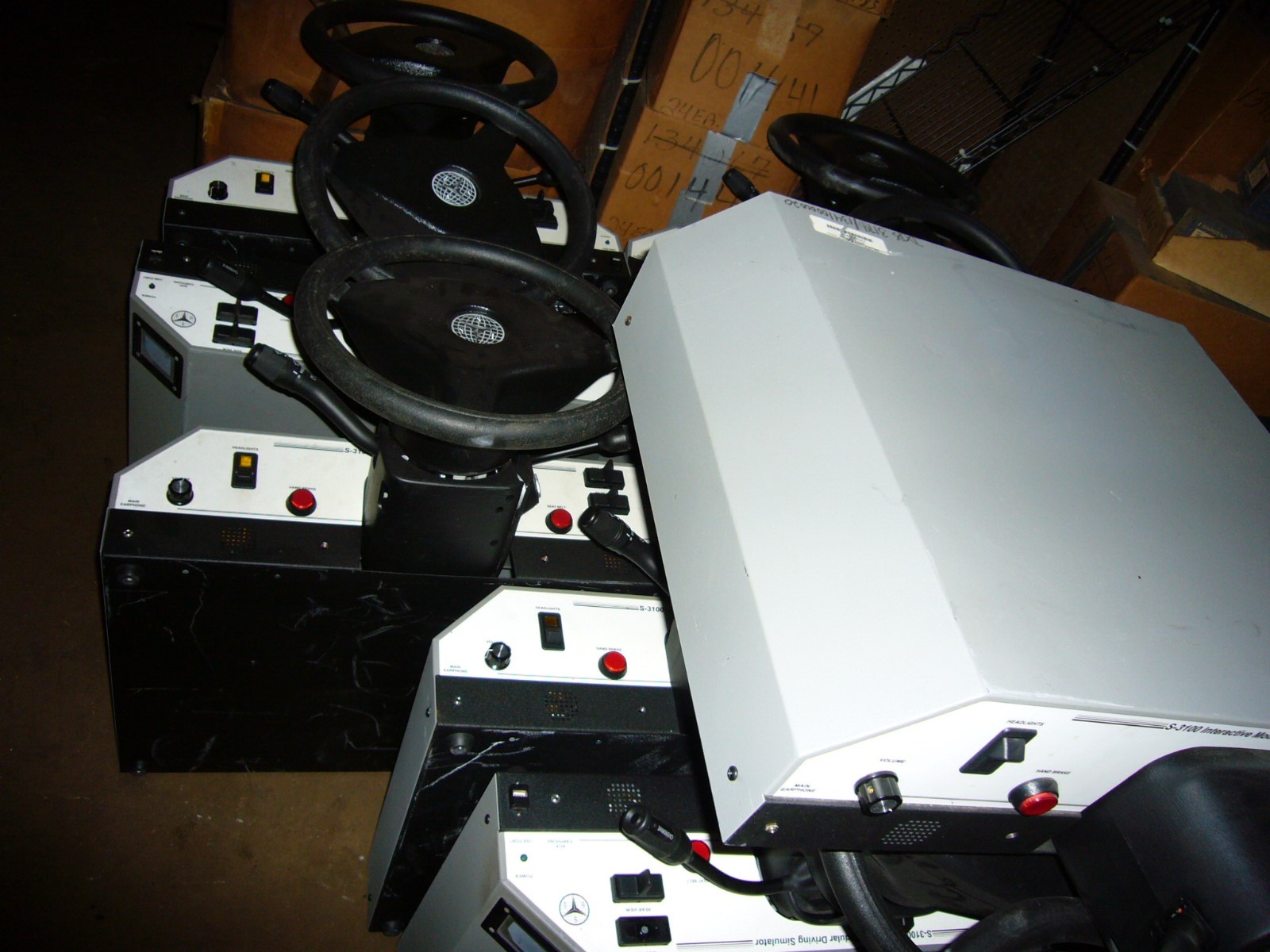 Lot of 10 SSI Interactive Modular Driving Simulators Model S3100