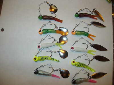 3 HFC Beetle Spin Type Fishing Lures 1//32 Oz Pre-bgs72-a 1 Jig 2 Bodies for sale online