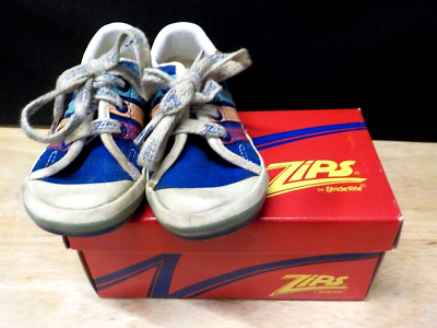VINTAGE 1980 S ZIPS BY STRIDE RITE TODDLER SHOES SIZE 4 1 2 M ORIGINAL BOX