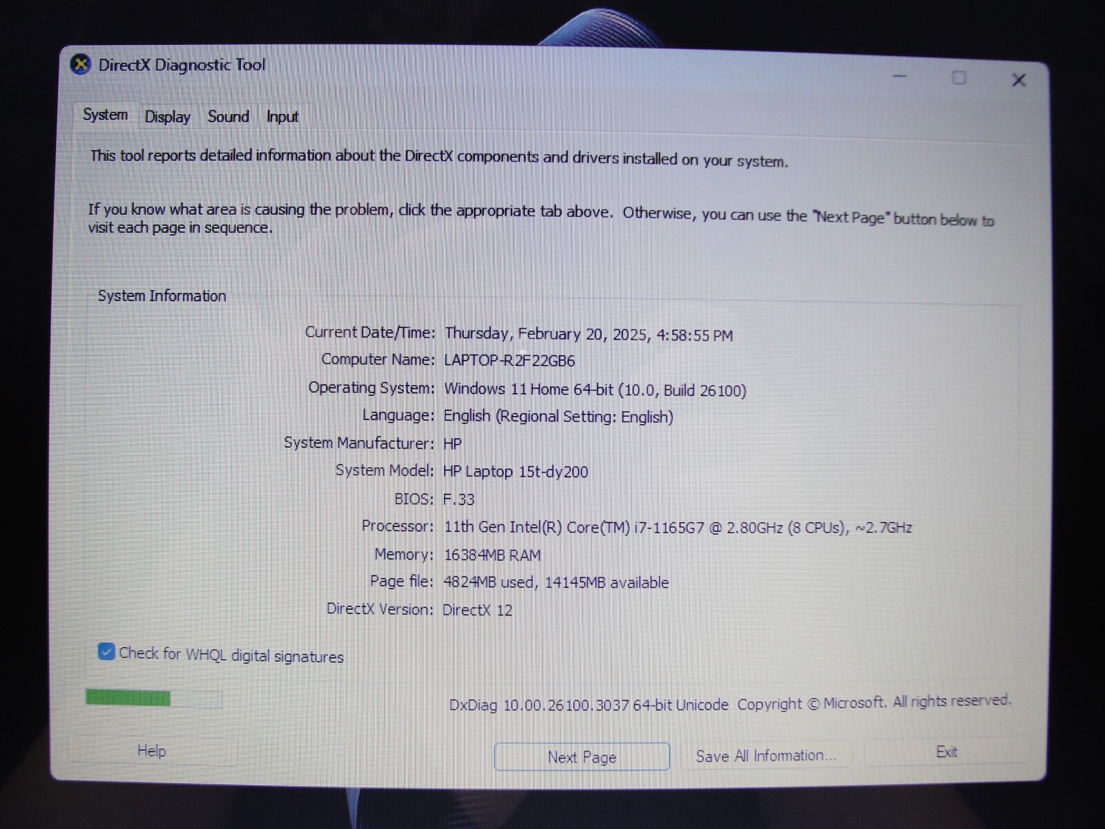 HP 15T-DY200 15.6" HD Intel i7-1165G7 16GB RAM 256GB SSD Windows 11 - Thumbnail 8
