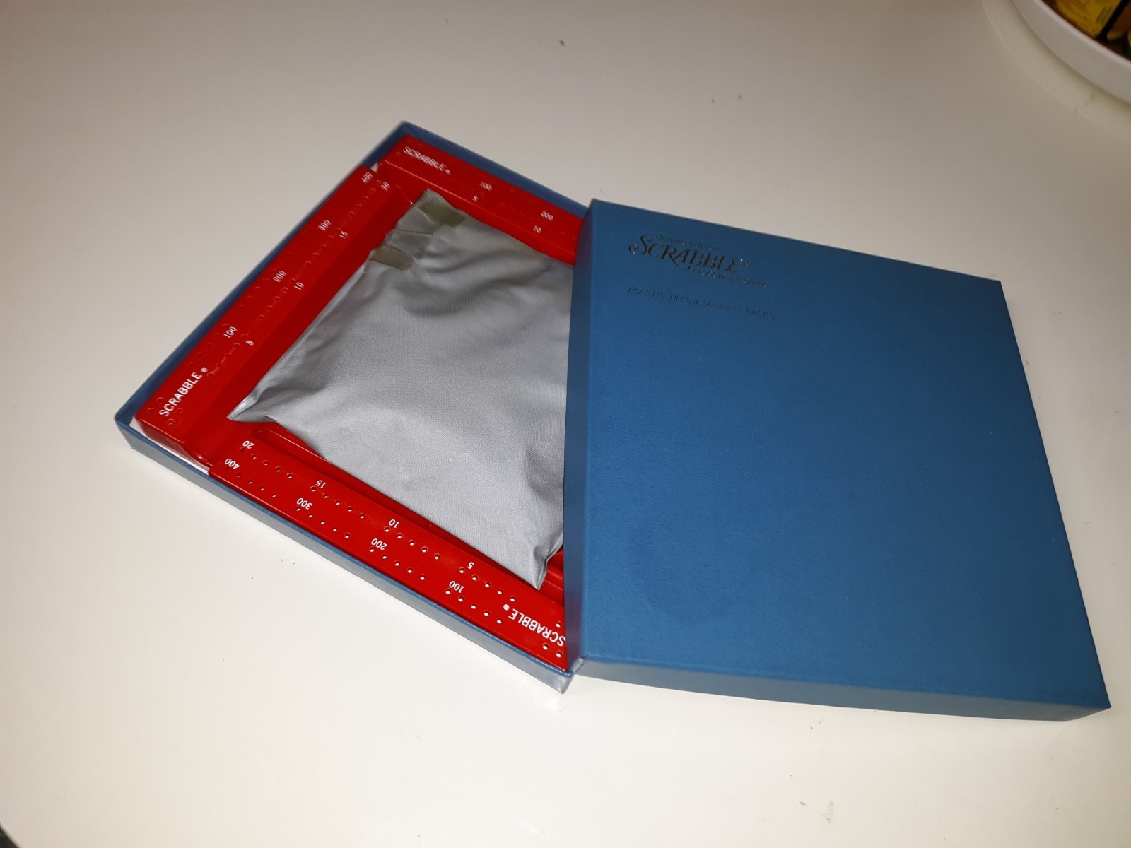 COMPLETE DELUXE BRAILLE BOARD & TILES SCRABBLE SEGMENTED ROTATING BOARD