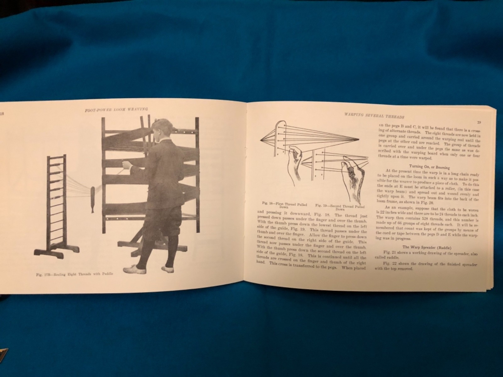 Weaving with Foot-Power Looms Instructional Book Edward F. Worst Softcover