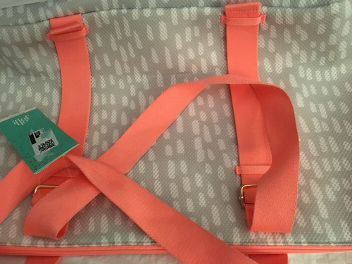 Oh Joy! Yoga Bag Coral Gray Zippered Equipment New