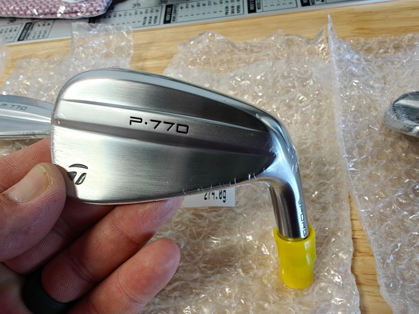 New Tour Issue TaylorMade P770 dot 2025 iron head only 3-PW New Tour Issue TaylorMade P770 dot 2025 iron head only 3-PW