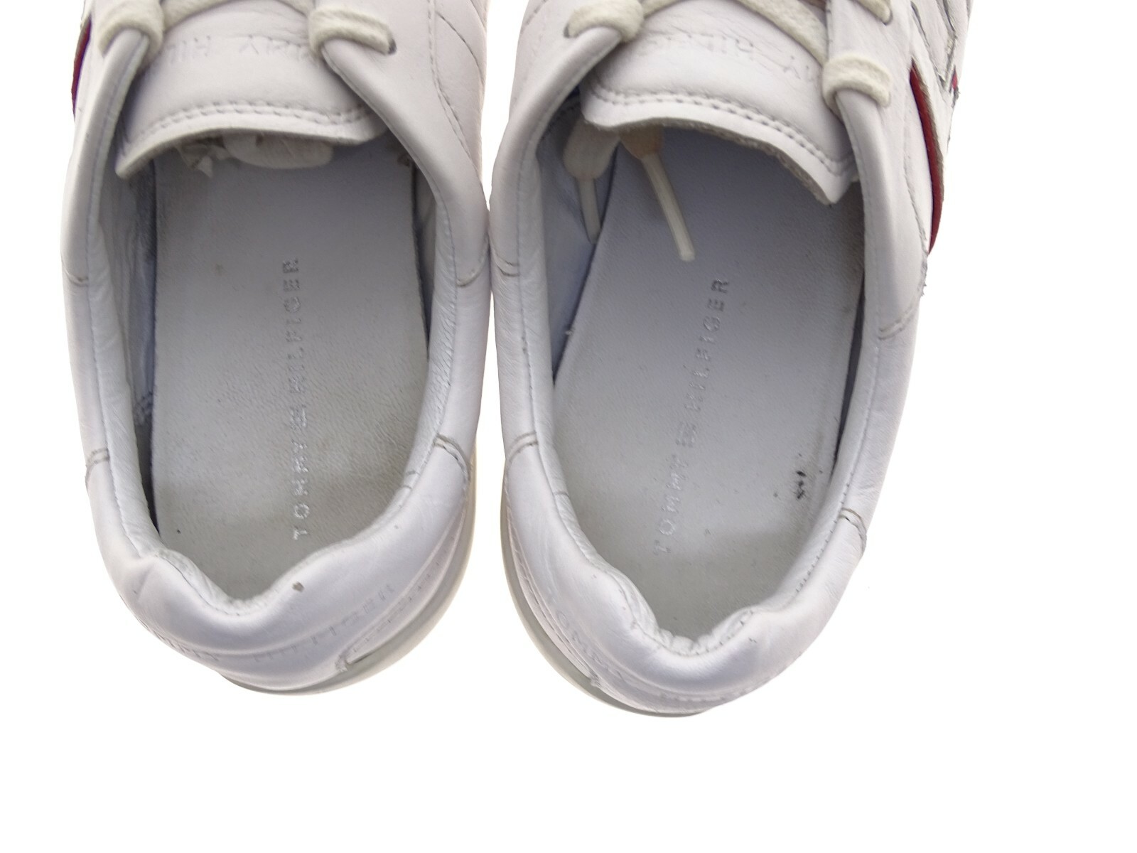 Tommy Hilfiger Damen Schuhe Sneaker Laufschuhe Leder Wei