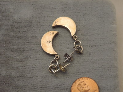 Matte Sterling Silver Celestial Saturn Ringed Planet Dangle Wire Earring 1b 77