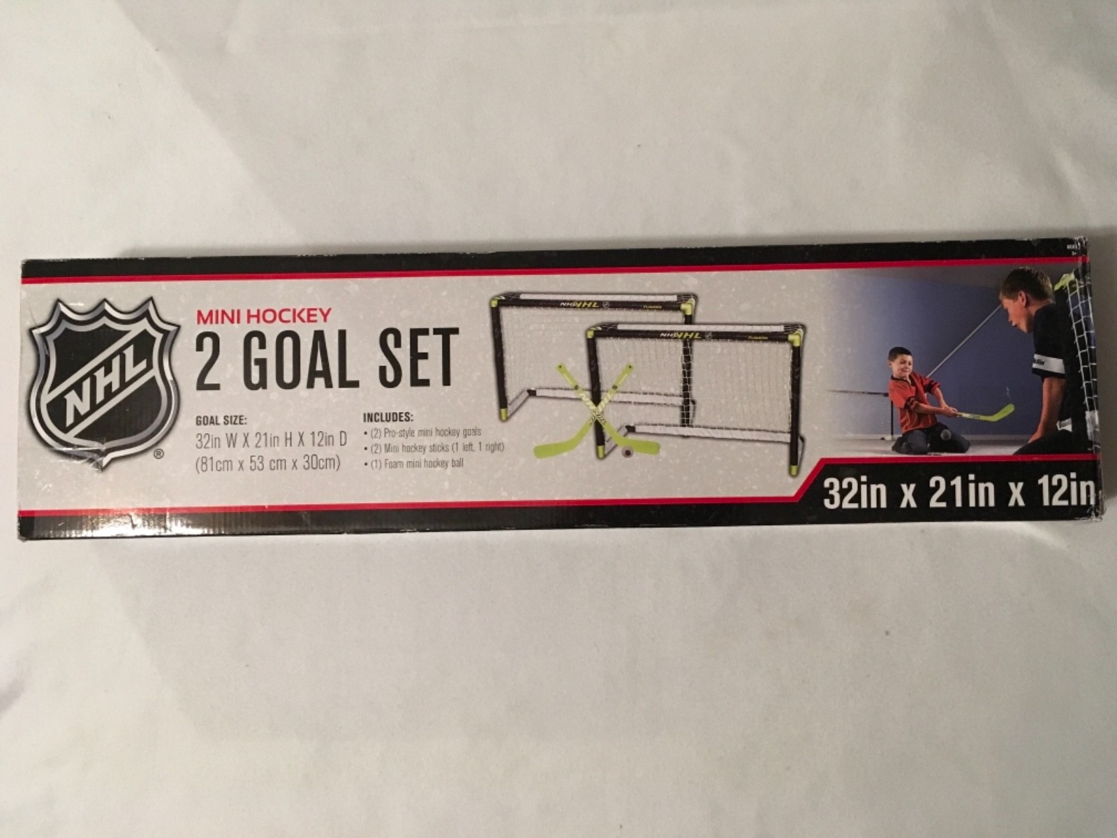 FRANKLIN SPORTS MINI HOCKEY 2 GOAL SET NHL MODEL 47004