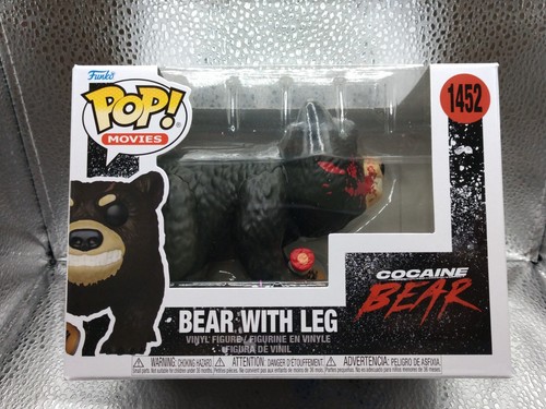 Funko Pop! Cocaine Bear – Blutige Bär-Figur Mit Bein, Ca. 9,5 Cm, Vinyl Sammlerstück (ab 18)