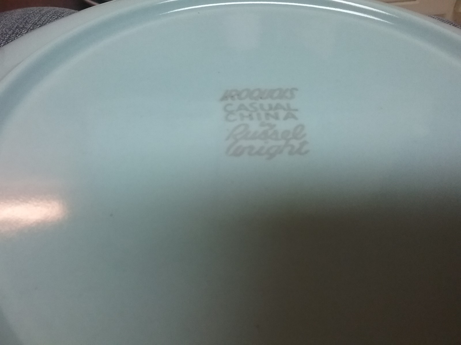 Russel Wright Iroquois Casual Blue, Green & Pink(4) Dinner Plates