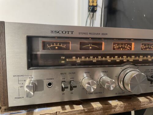::Nice 70's Vintage H. H. Scott 350R Stereo Receiver (for parts, repair)
