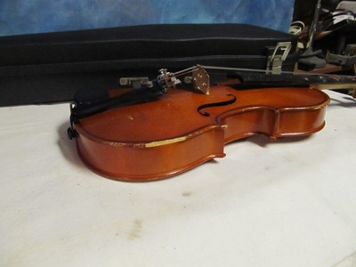 Vintage Violin Stradivarius Copy V130E 1/2 GLAESEL Adj w/Case J24