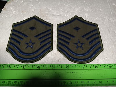 U.S. Air Force Subdued 3.5'' Chevrons- Master Sergeant With Diamond (21-504)