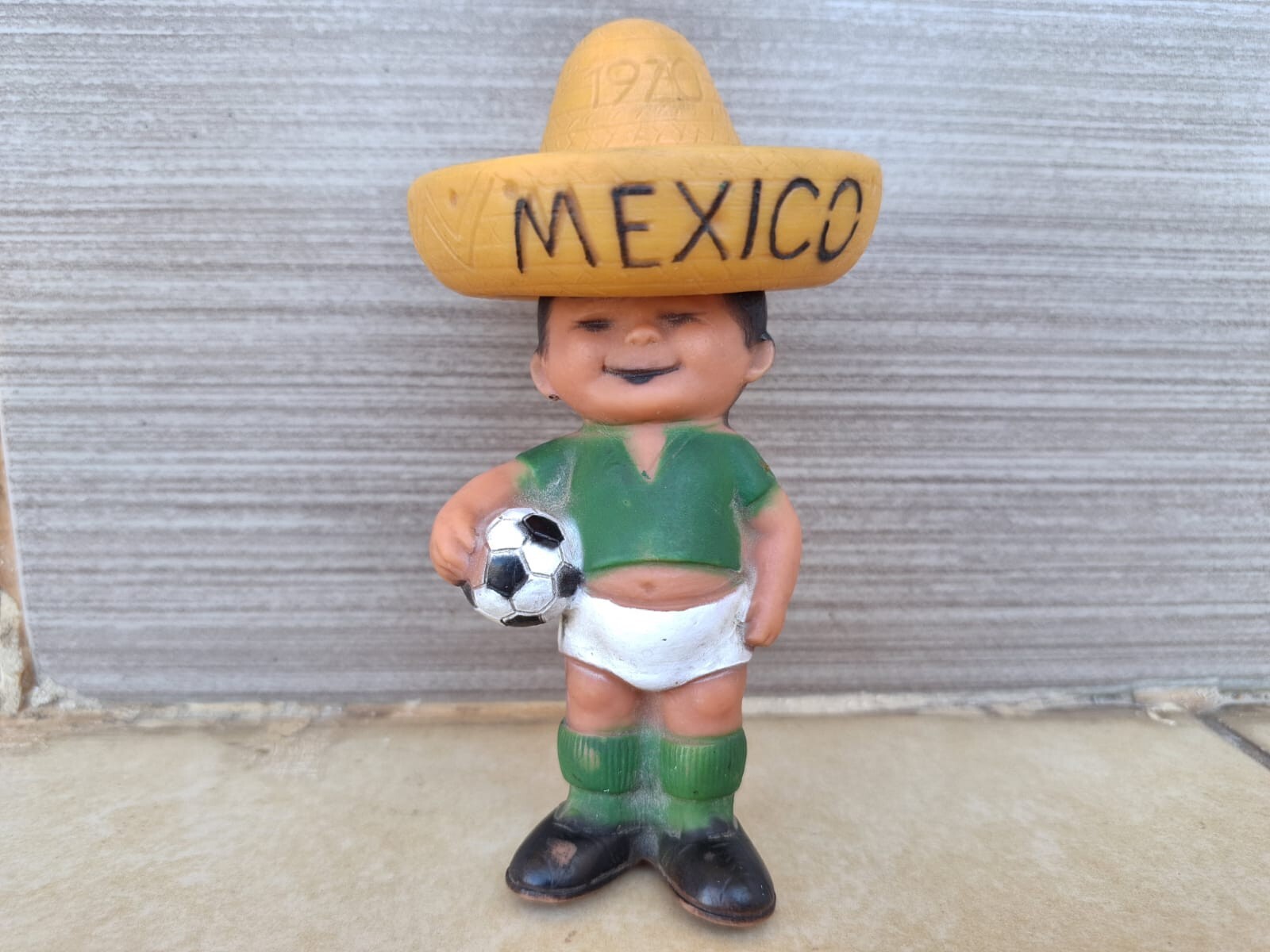 rare vintage World cup Mexico 1970 souvenir/ mascot rubber