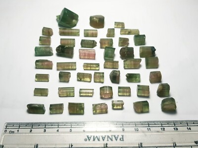 520-Ct Top Quality Natural  Bi Color Tourmaline Crystals Type Rough Lot From Afg