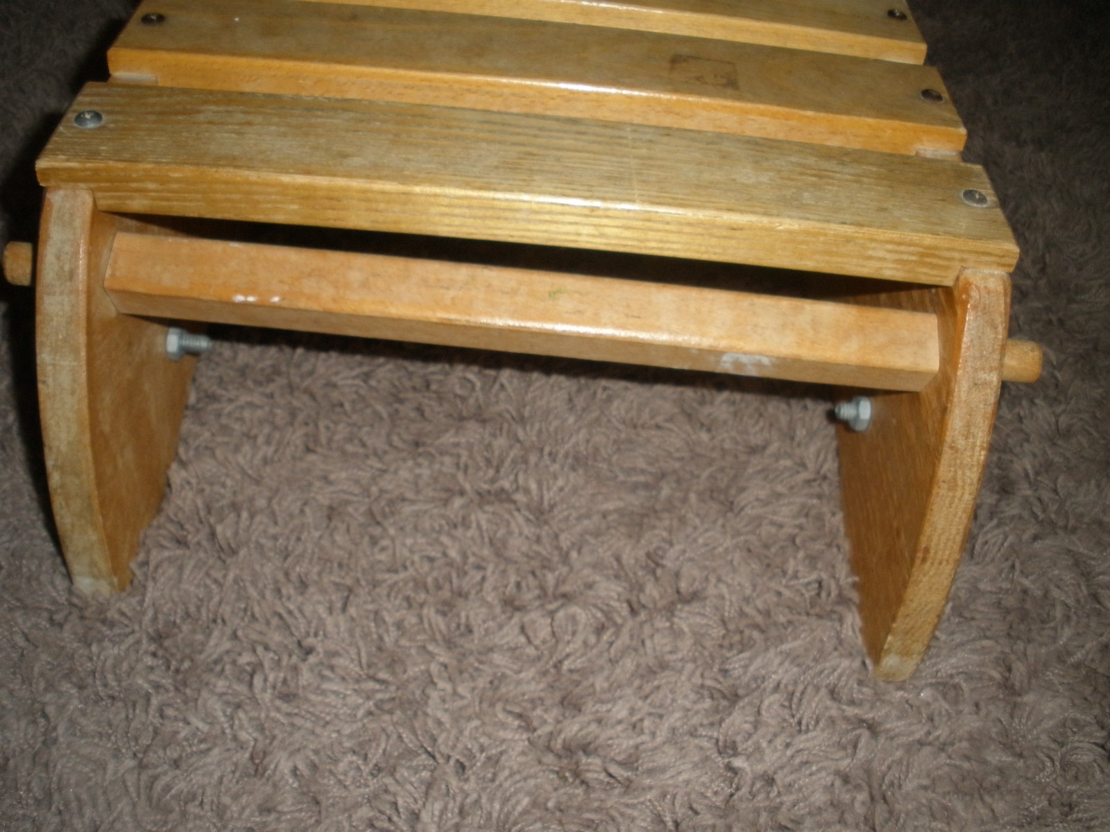 Vtg Children Wood Step Stool Farmhouse Seat Primitive Toddler Time out Chair