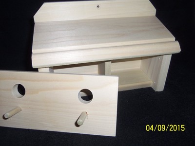 NEW, TWIN WREN UNFINISHED Bird House , USA