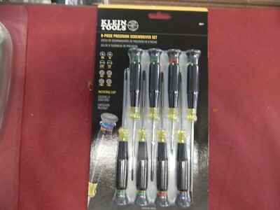 Klein Tools 85617 Precision Screwdriver Set, Slotted, Phillips, & TORX  8-Piece