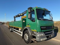 DAF TRUCKS LF 220 CRANE LORRY REAR MOUNTED BRICK CRANE 