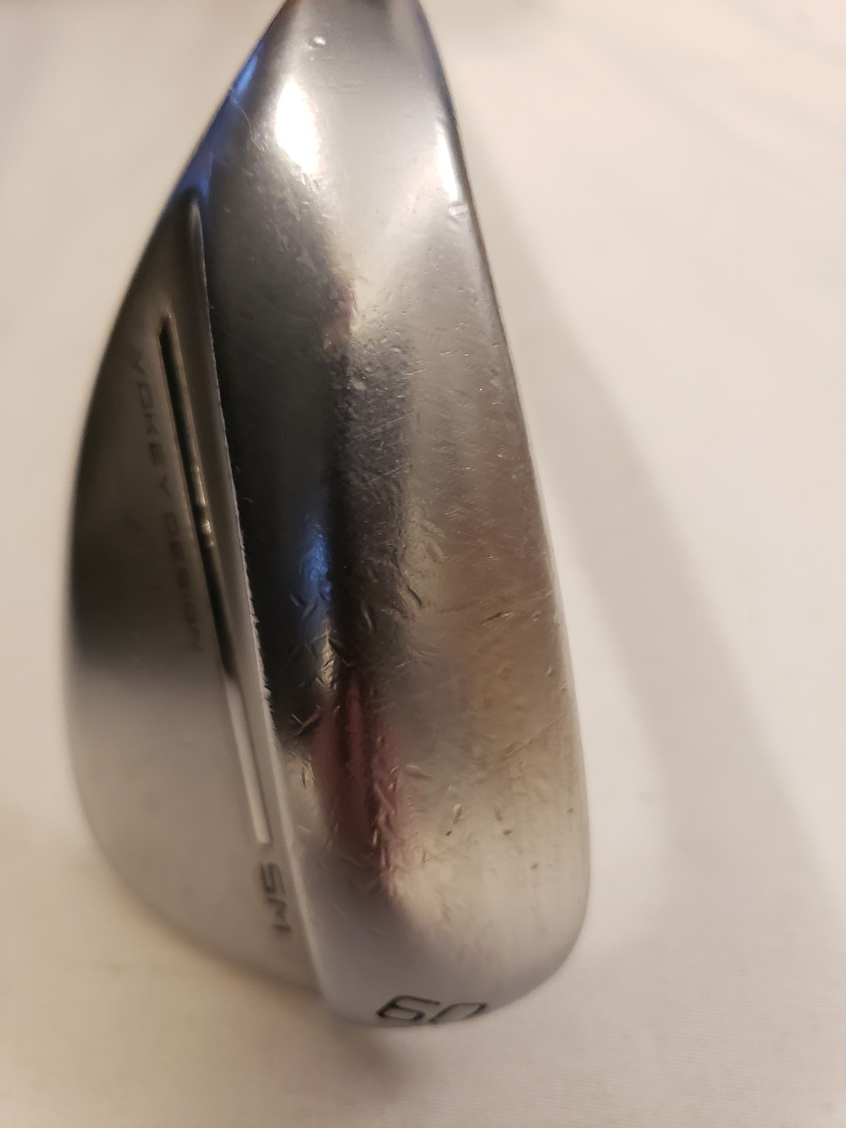 Used Titleist Vokey SM9 - Lob Wedge 60* - 12* B - D Grind - Tour Chrome - LH