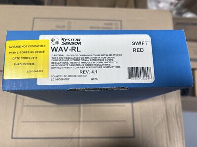 Sensor Wav-rl Swift Wall Mount Av Base For L-series Av Devices, Red
