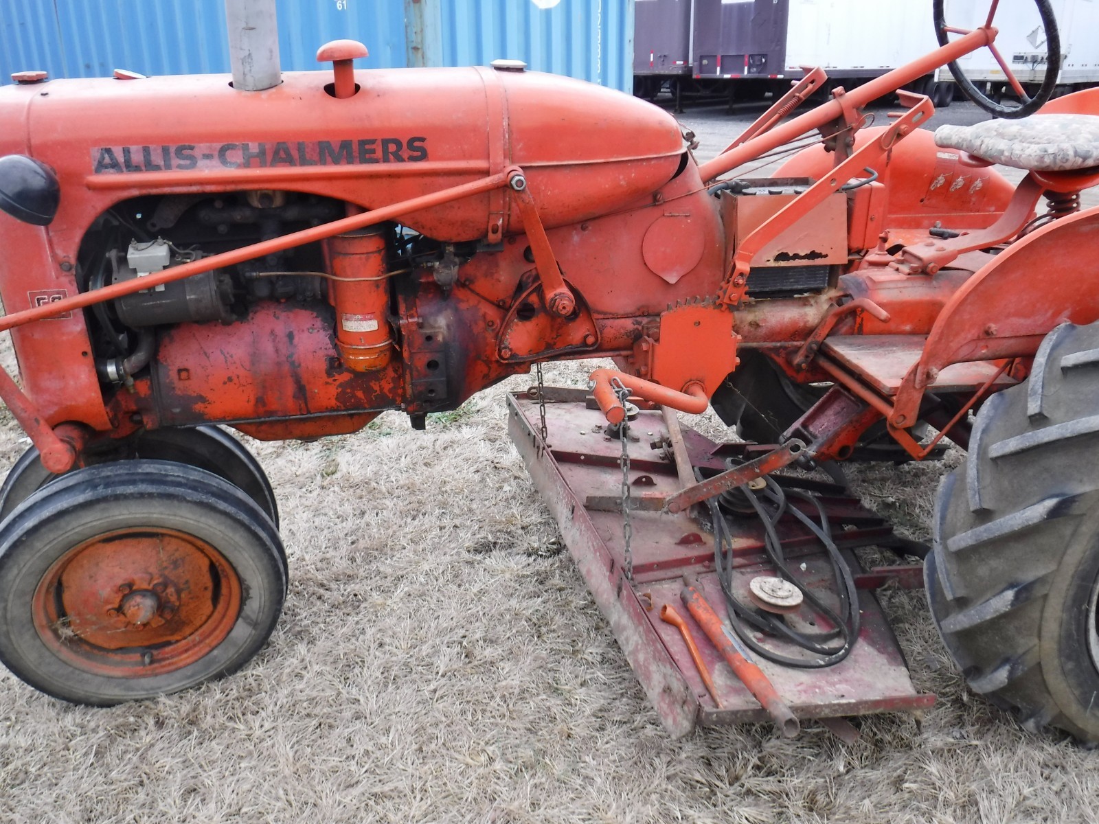 Antique Allis Chalmers CA Tractor 1951 with disc plow farming farm equipment