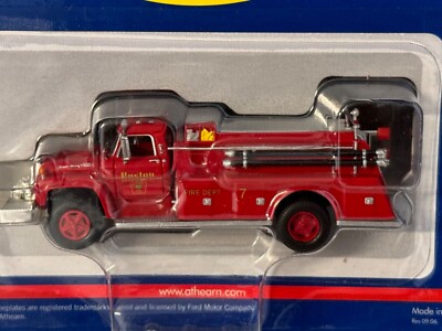 Athern #92034 Ford F-850 Boston Fire Engine 7 HO 1/87