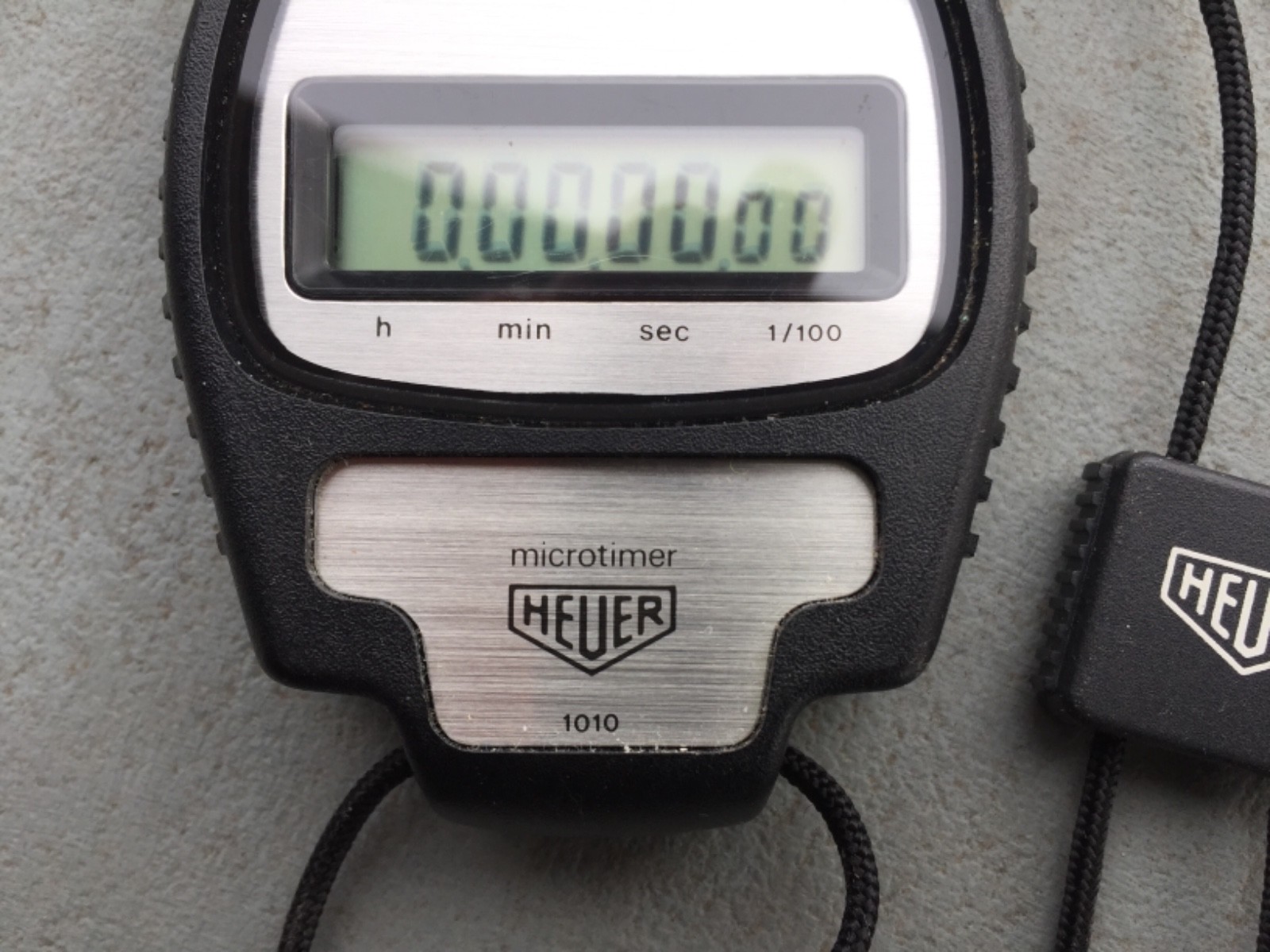 Vintage heuer lcd model “1010 stopwatch runs