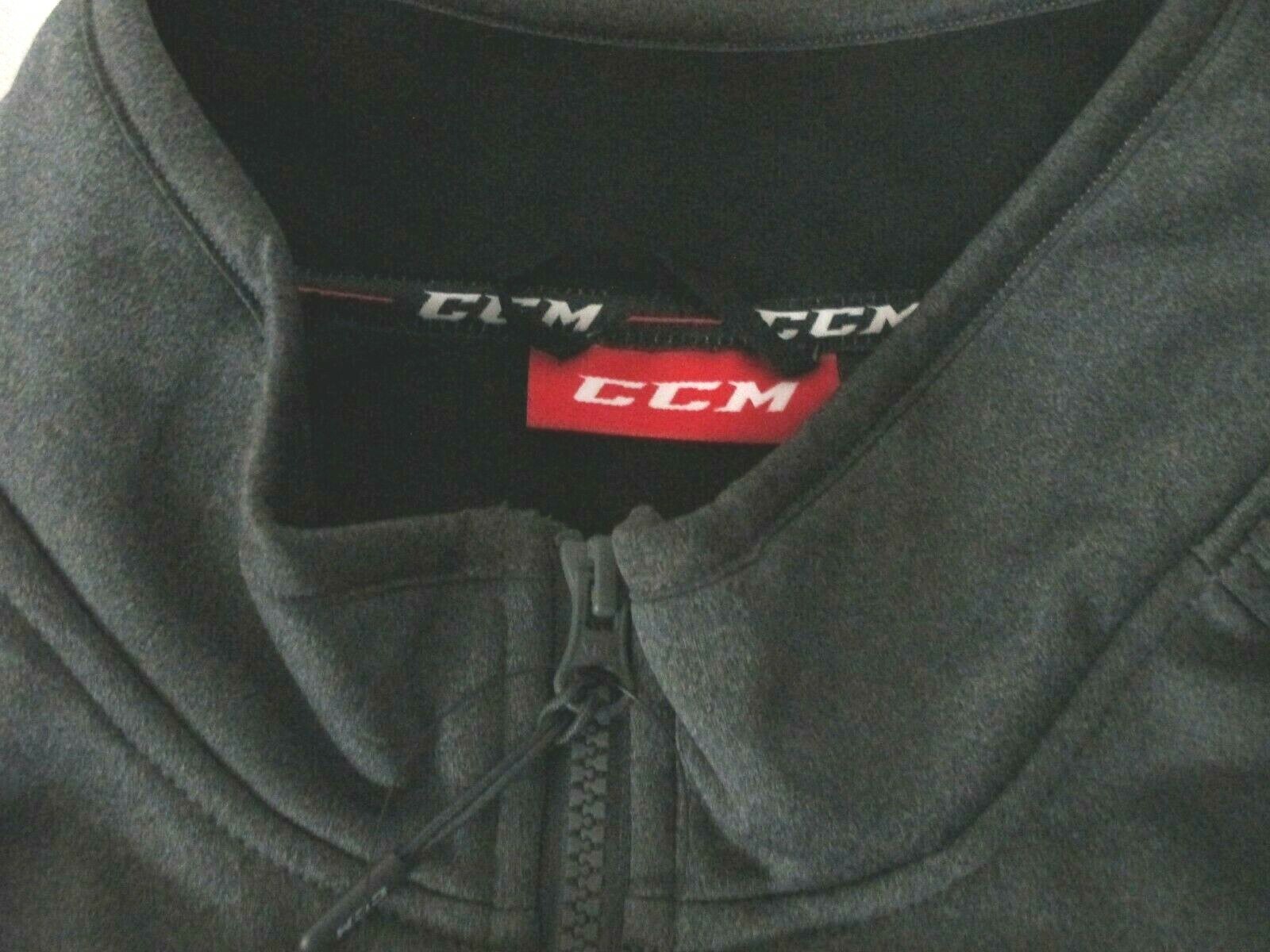 CCM Hockey Grey Soft Shell Jacket Size 3XL