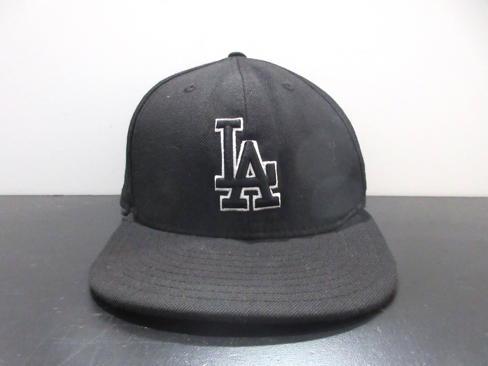 ☆New Era☆ MLB White On Black LA Dodgers Ball Cap Los Angeles Dodgers New Era Black/White “D” 9FIFTY Snapback