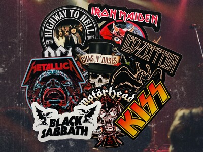 Classic Metal Rock Band Stickers Vinyl