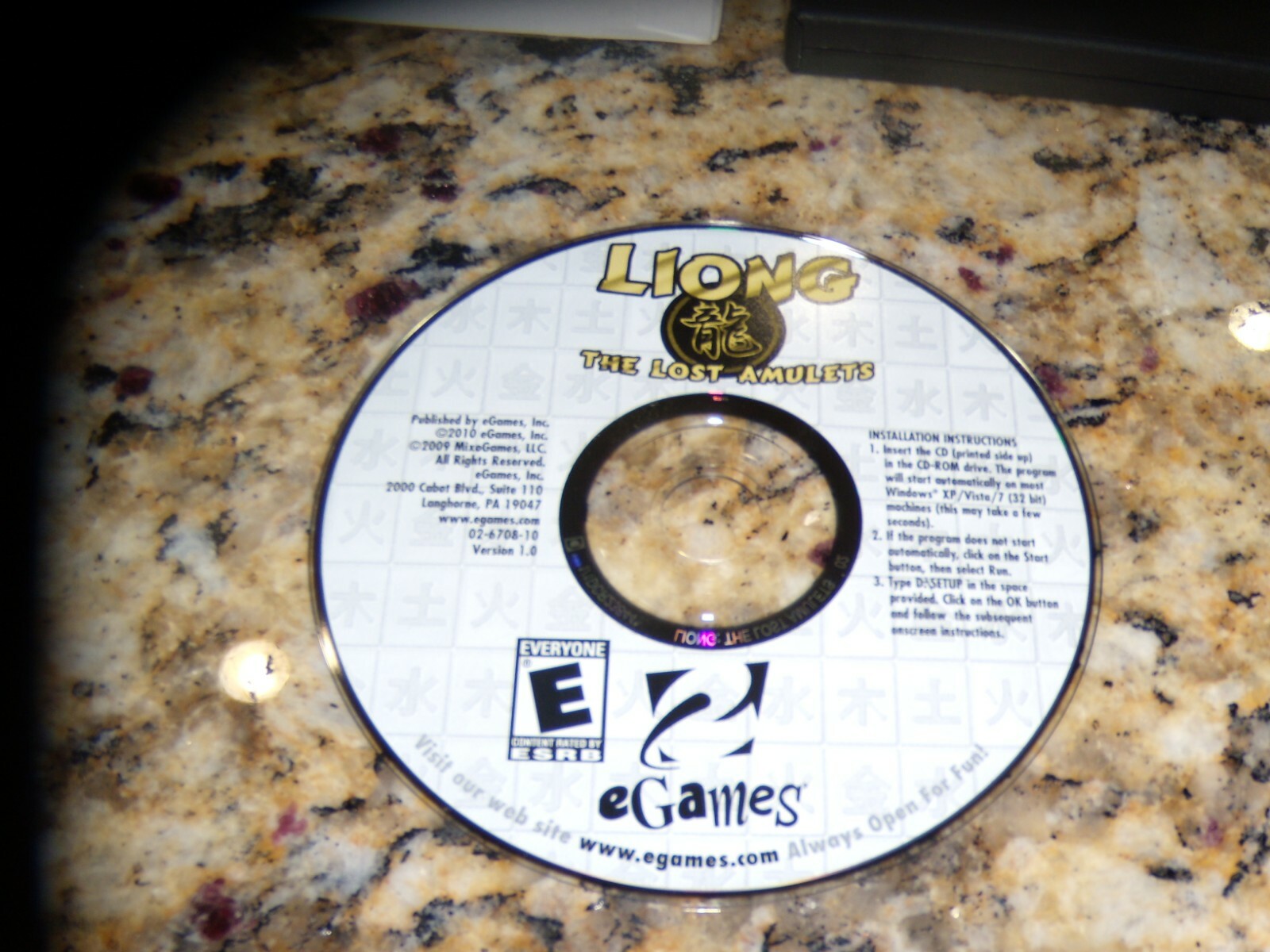 Liong The Lost Amulets (PC, 2010) Mint Game