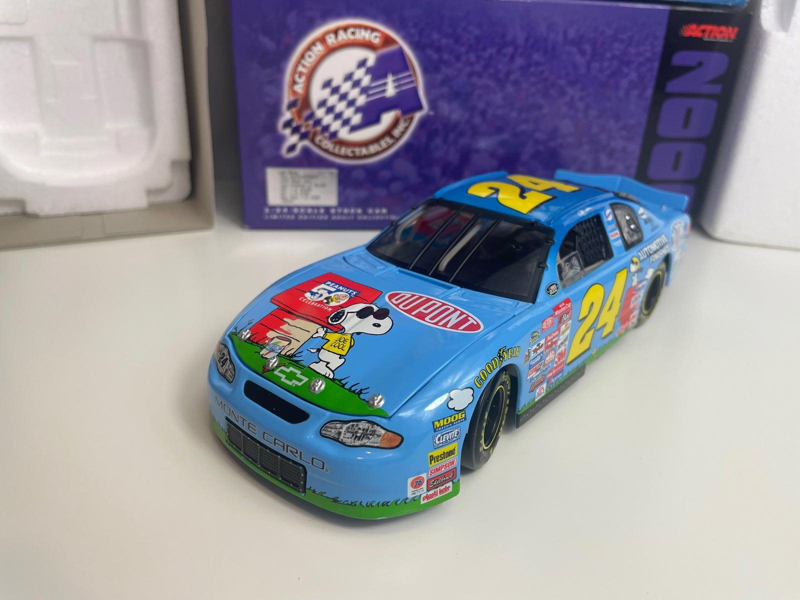 スヌーピー PEANUTS NASCAR 1/24 jeff GORDON Snoopy Jeff Gordon NASCAR 1:24 Scale Stock Car Du Pont | eBay